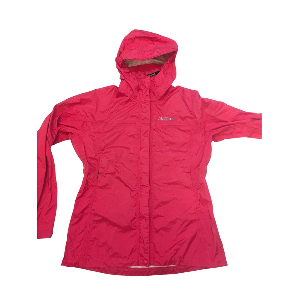 Marmot‎ Women's M Pink Hooded Lightweight Rain Jacket Windbreaker Waterproof